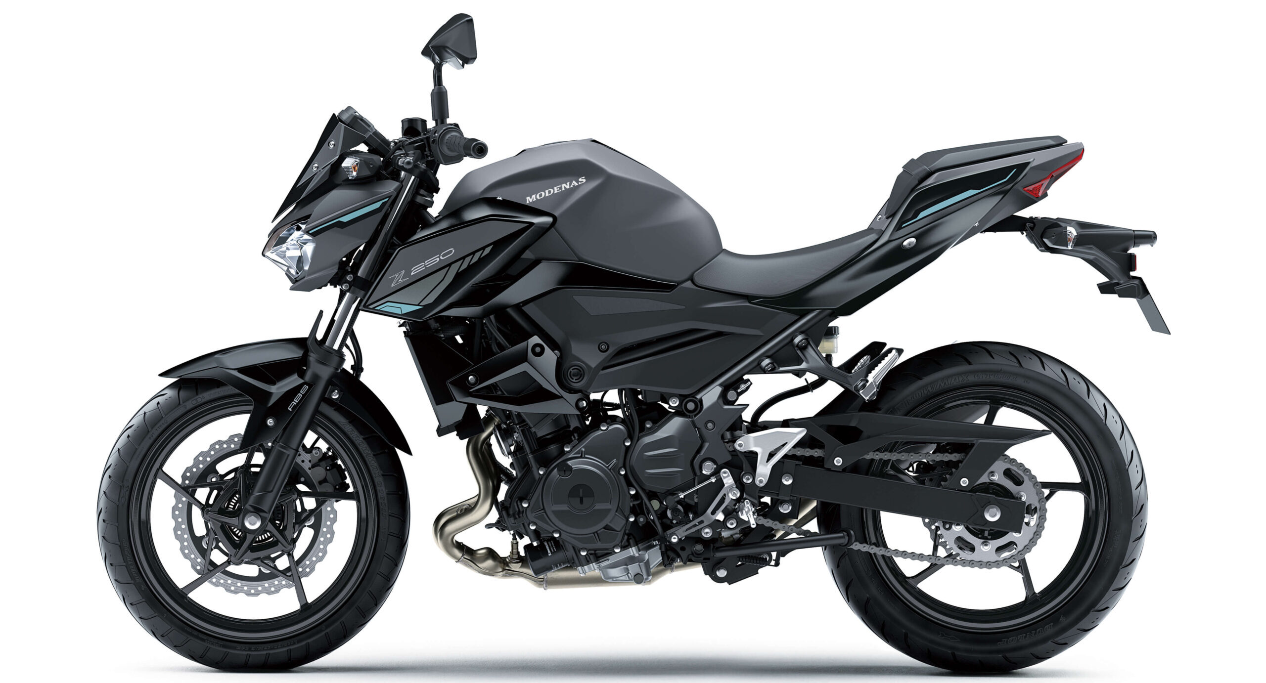 نمای جانبی کاوازاکی Z250