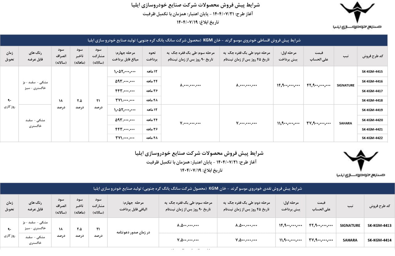 شرایط فروش پیکاپ موسو گرند خان - مهر ۱۴۰۴