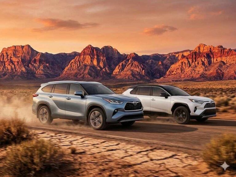 مقایسه تویوتا هایلندر با راوفور (Rav4)؛ نبرد ستون‌های تویوتا در یک نگاه